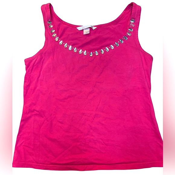 • Victorias Secret vintage y2k tank top pink silver small - Picture 1 of 3